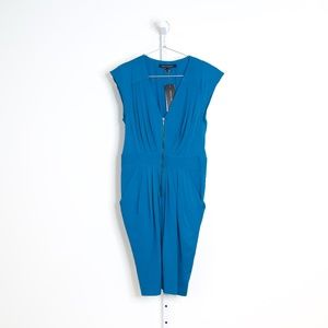 French Connection Pleated Zipper Dress